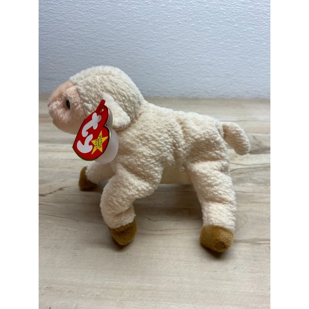 Vtg 1998 Ty Beanie BabIes Ewey The Lamb With Tag